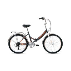 Велосипед FORWARD VALENCIA 24 2.0 2021 темно-серый / бежевый
