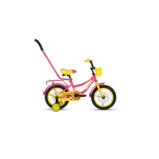 Детский велосипед FORWARD FUNKY 14 2021 фиолетовый / желтый