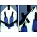 Санки-коляска RT Скользяшки Мозаика 0923-Р14 light blue/white