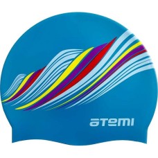 Шапочка для плавания Atemi детская bluish узор PSC417