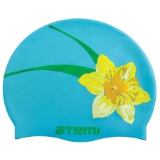Шапочка для плавания Atemi bluish цветок PSC415