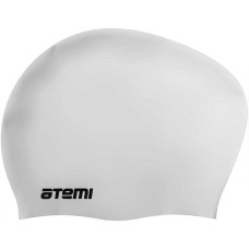 Шапочка для плавания Atemi для длинных волос white LC-01