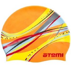 Шапочка для плавания Atemi orange графика PSC419