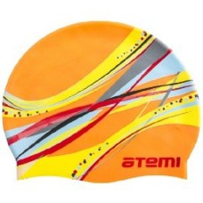 Шапочка для плавания Atemi детская orange графика PSC303