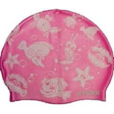Шапочка для плавания Atemi детская pink морская фауна PSC309