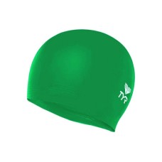 Детская шапочка для плавания TYR Wrinkle Free Junior Silicone Cap LCSJR/326 green