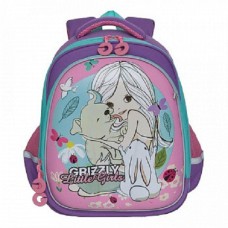 Рюкзак школьный GRIZZLY RA-979-4 /1 lavender/pink