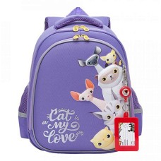 Рюкзак школьный GRIZZLY RAz-186-1 /1 lavender