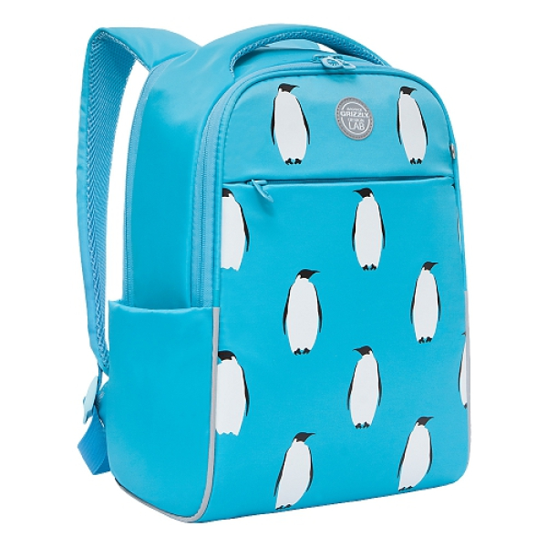 Рюкзак школьный GRIZZLY RD-145-5 /1 light blue