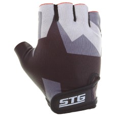 Велоперчатки STG С защитной подкладкой Х87904 Black/Grey р-р M