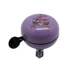 Велозвонок TBS 60мм Совы YL-1059S-Owl purple