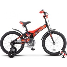 Велосипед Stels Jet 18 Z010 2020 (черный/оранжевый)