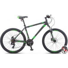 Велосипед Stels Navigator 500 D 26 F010 р.18 2021 (черный/зеленый)