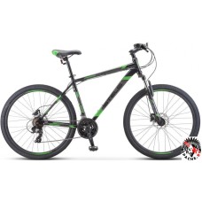 Велосипед Stels Navigator 700 D 27.5 F010 р.19 2020 (черный/зеленый)