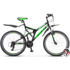 Велосипед Stels Challenger V 26 Z010 2020 (черный/зеленый)