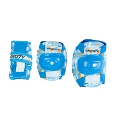Комплект защиты для роликовых коньков Maxcity Teddy Light Blue р-р L