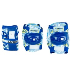 Комплект защиты для роликовых коньков Maxcity Teddy blue р-р L