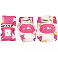 Комплект защиты для роликовых коньков Maxcity Teddy Pink р-р L